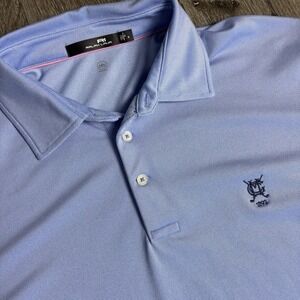 RLX Ralph Lauren Men's L Wicking Oxford Performance Golf Polo Shirt